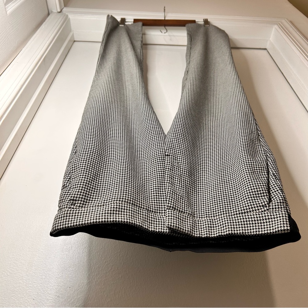 Zara Black & White Houndstooth Pants - Size Small - Picture 9 of 12